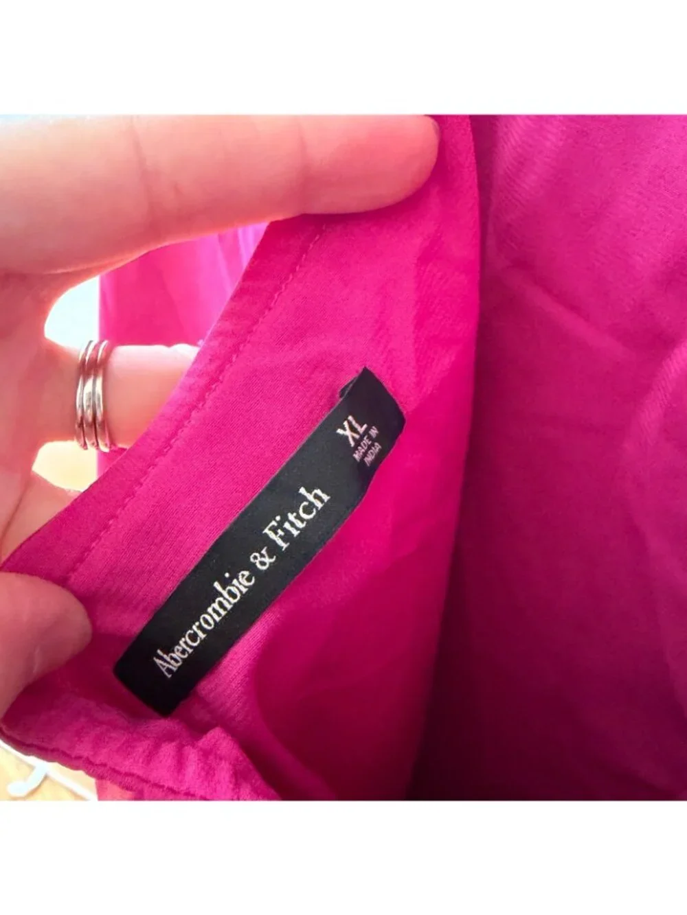 Abercrombie & Fitch Mermaid Slip Maxi Dress Gown Pink XL